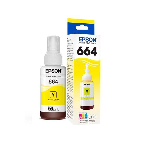 Botella De Tinta Epson T664 420 70mL - Amarillo