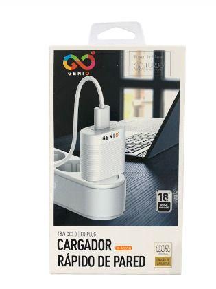 CARGADOR GENIO G-A303Q 3.0 18W LIGHTNING