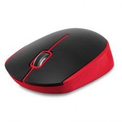 Mouse Maxell Óptico MOWL-100, Inalámbrico, USB, 1200DPI, Negro/Rojo