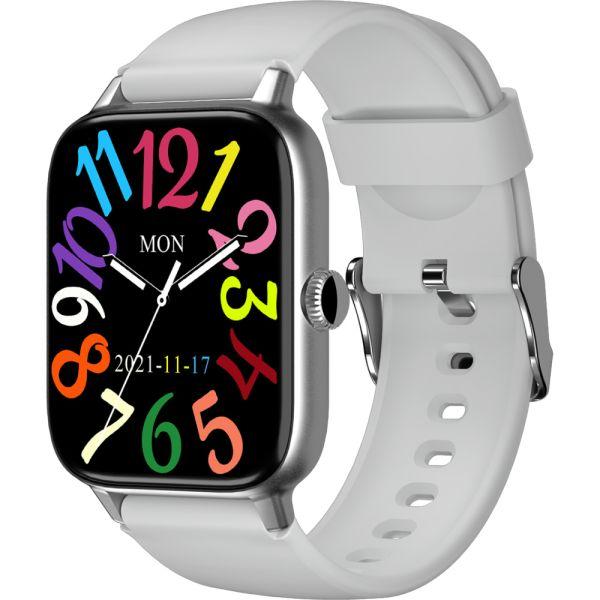 Reloj Smartwatch Blulory Glifo RS4 45 Mm - Plata