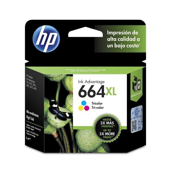 TINTA HP 664 TRICOLOR XL 8ML